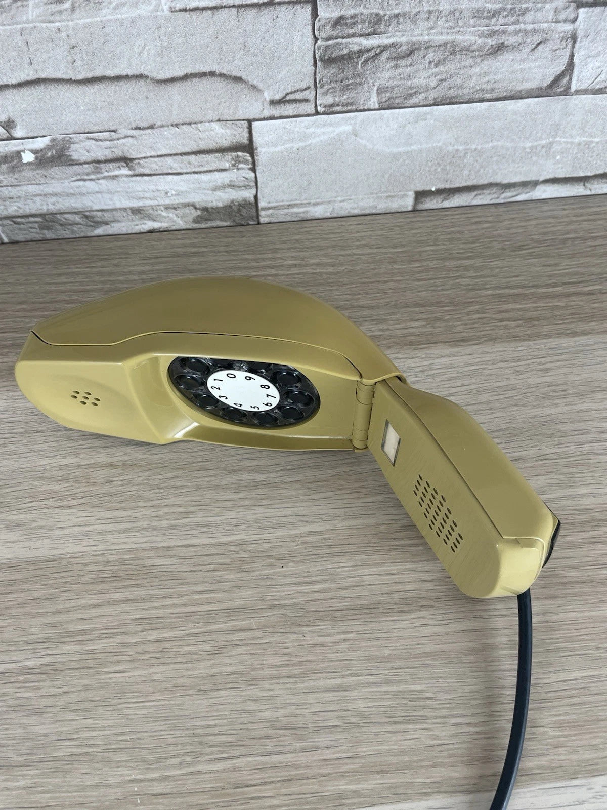 Telefono Grillo Senape Giallo Design Zanuso Sapper Vintage A Disco Siemens Auso