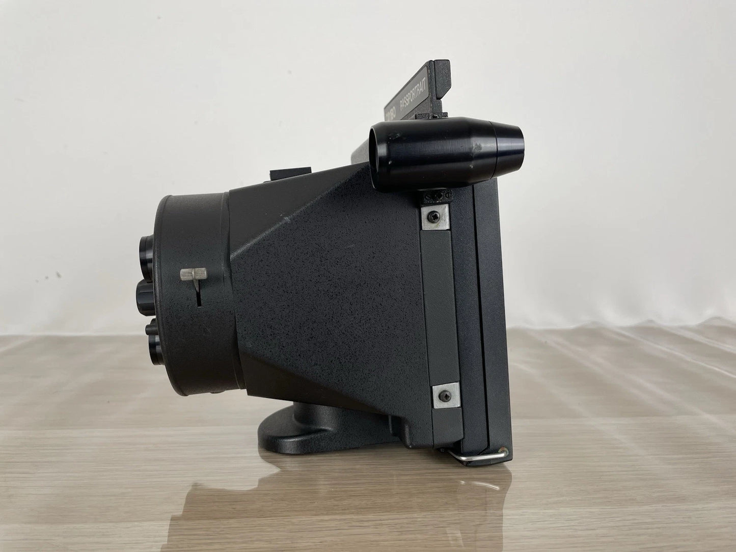 Cambo Passportrait Model 40 Fotocamera Istantanea Vintage Anni 70 Nero Fototessere