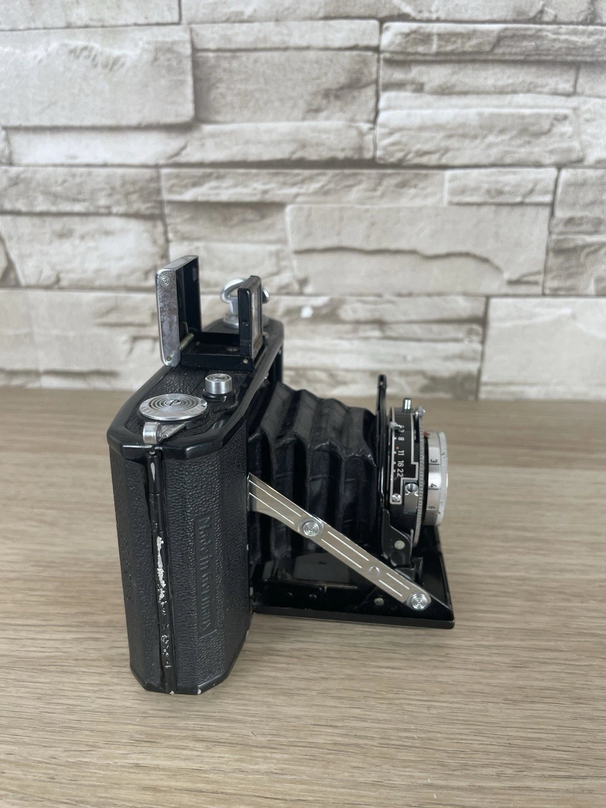 Fotocamera A Soffietto Zeiss Ikon Nettar 515/16 Vintage Anni 40/50 Nera 6x6
