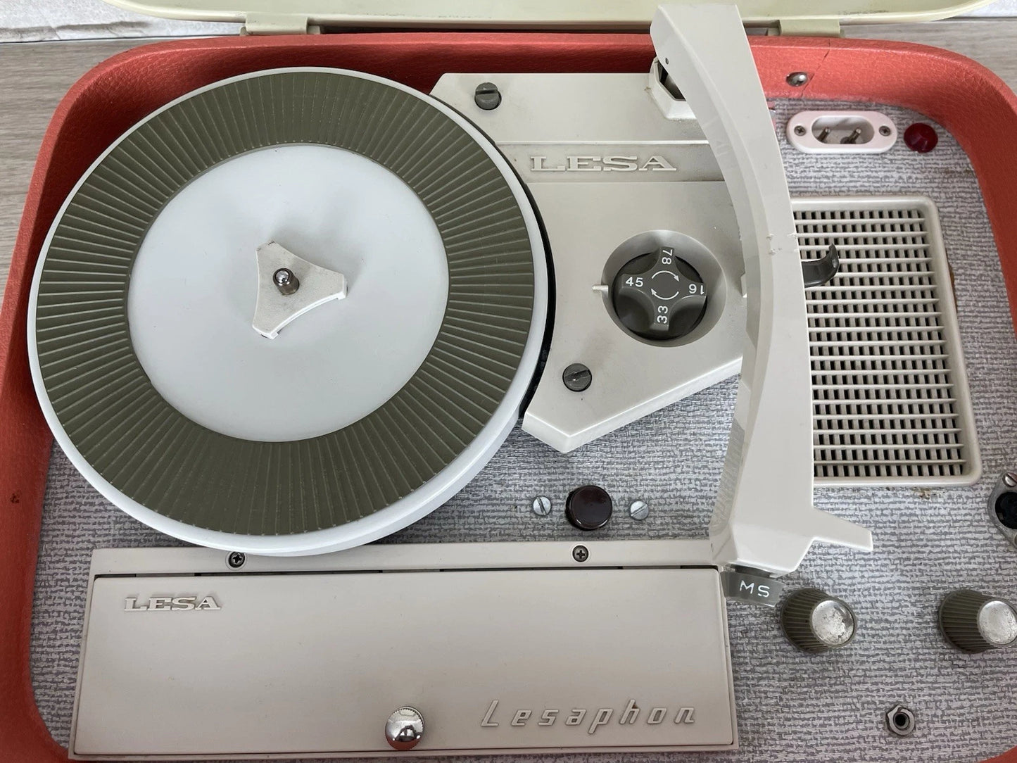 Fonovaligia Lesa Inverso LF 470 Trinidad Vintage Giradischi Valigetta Portatile