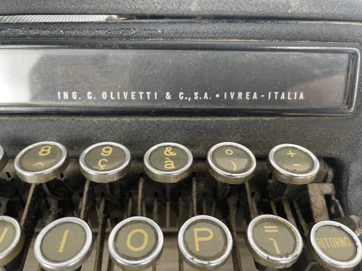 Macchina Da Scrivere Olivetti Studio 42 Portatile Nero Vintage Epoca Anni 30/50