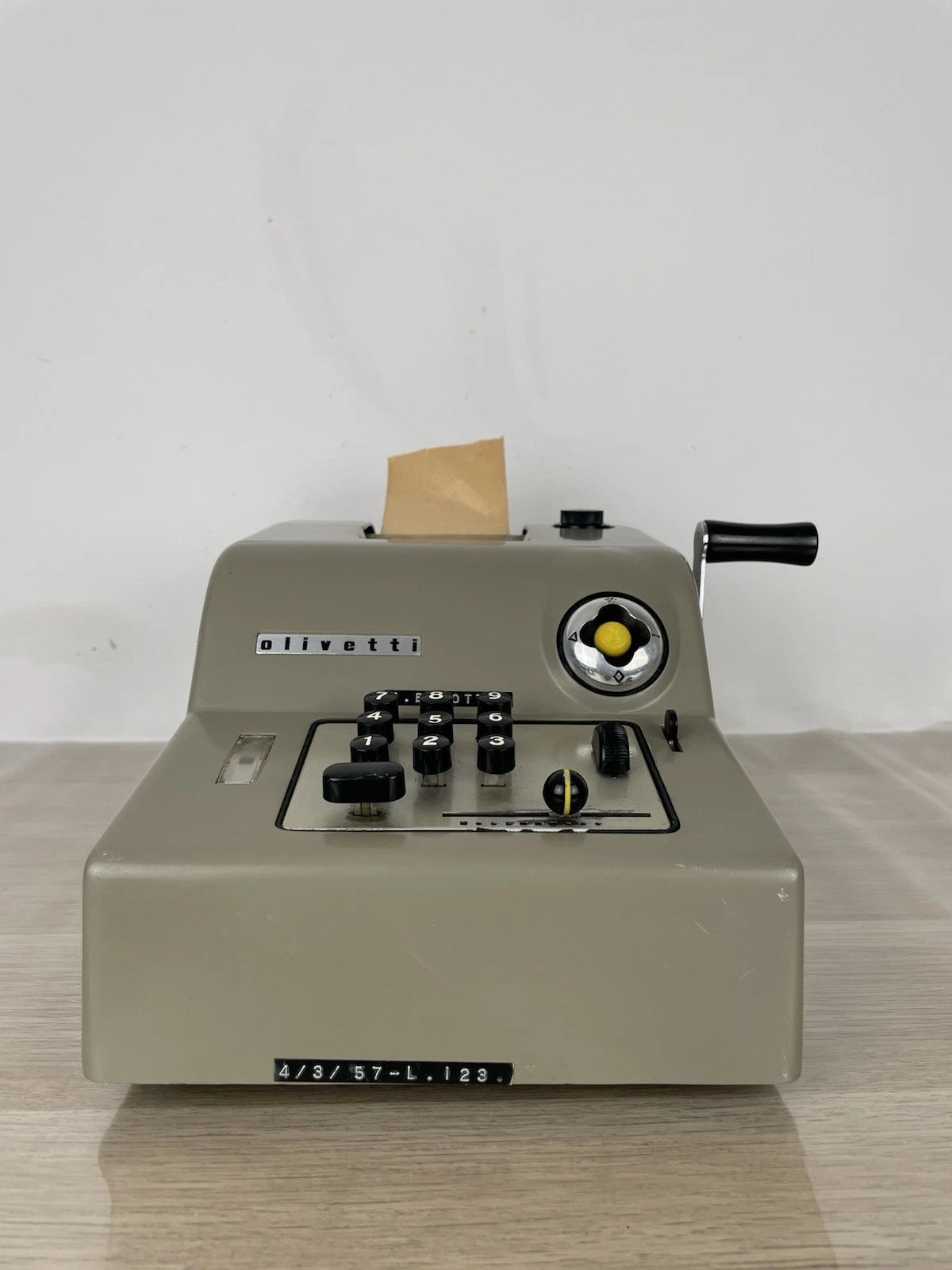 Olivetti Summa 15 Calcolatrice Meccanica Manuale Vintage Design Marcello Nizzoli