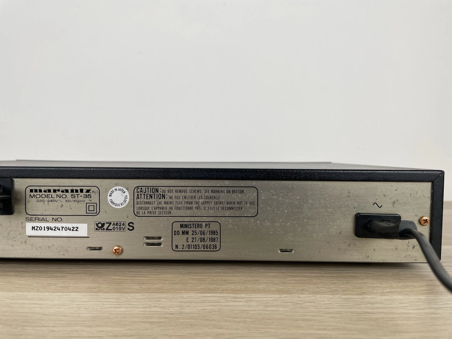 Sintonizzatore Tuner Marantz ST-35 Radio Stereo Vintage Anni 80 Nero Funzionante