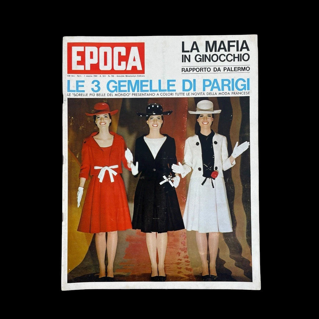 Rivista Epoca 01 Marzo 1964 N. 701 A.XV Arnoldo Mondadori Editore Vintage Parigi