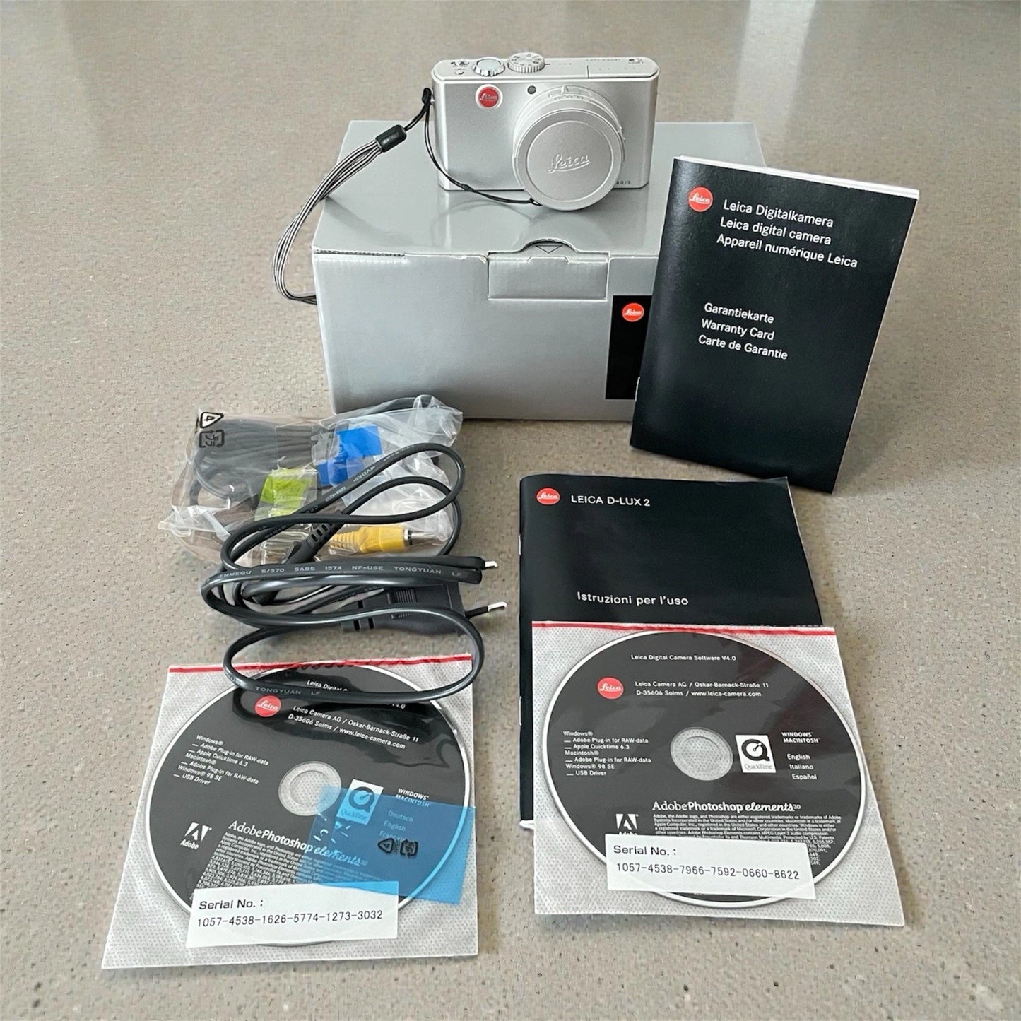 Fotocamera Digitale Leica D-LUX 2 Argento Con Scatola Accessori Cavo Libretto