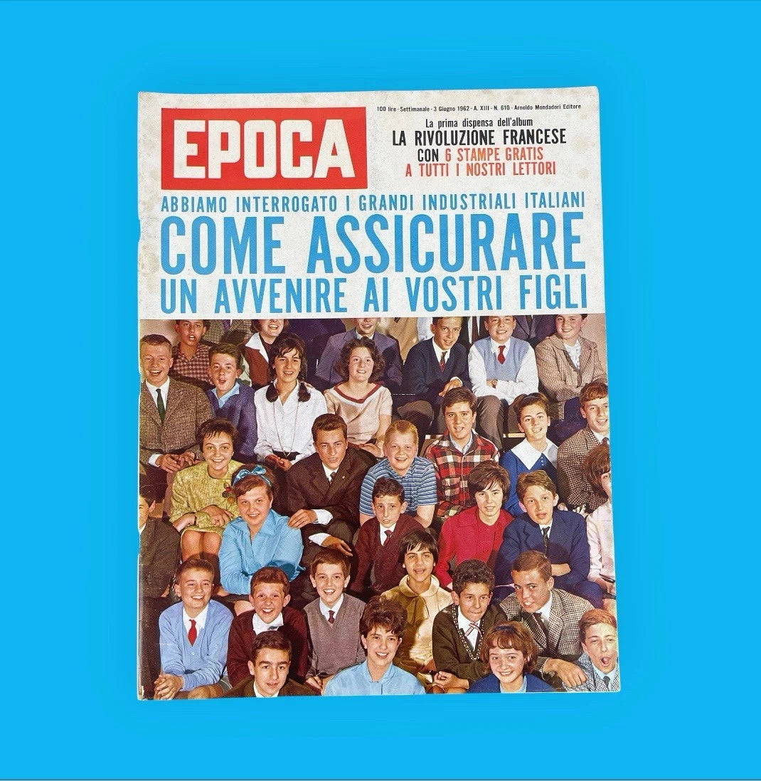 Rivista Epoca 3 Giugno 1962 N.610 A.XIII Arnoldo Mondadori Editore Vintage