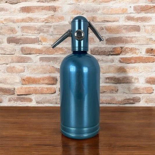 Seltz Sifoni Autoseltz SACCAB Vintage Azzurro Design Sergio Asti Epoca Alluminio
