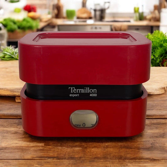 Bilancia Analogica Terraillon Export 4000 Rossa Vintage Design Zanuso Sapper 70