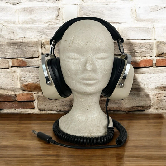 Cuffie Sansui SS L3 Vintage Epoca Anni 70/80 Giappone Bianco Testa Polistirolo