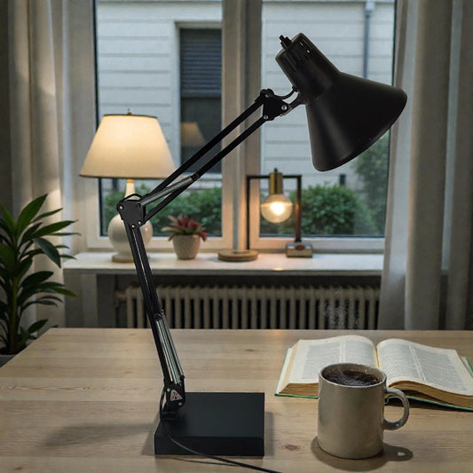 Lampada Da Tavolo Targetti Twist T1 Colore Nero Con Base Vintage Anni 70 Industriale