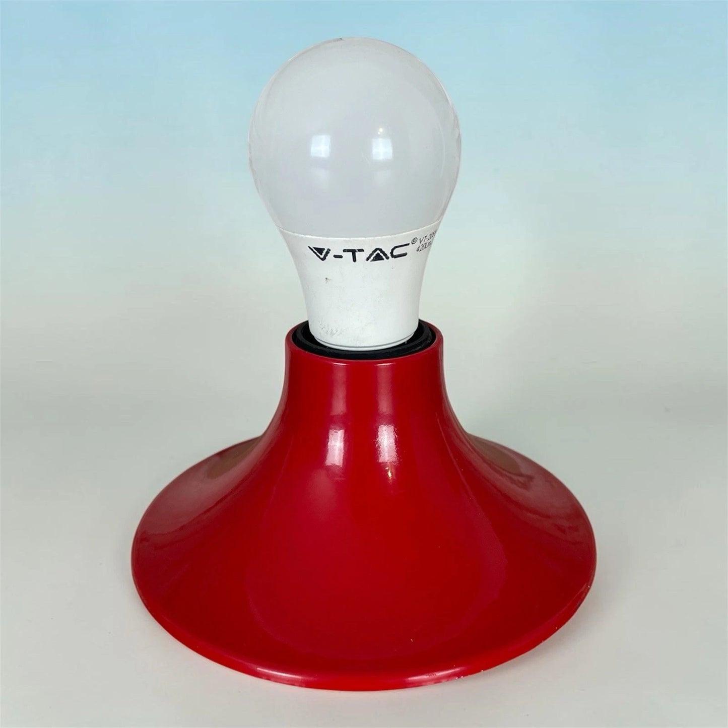 Lampada Da Muro Applique Teti Design Vico Magistretti Per Artemide Rossa Vintage