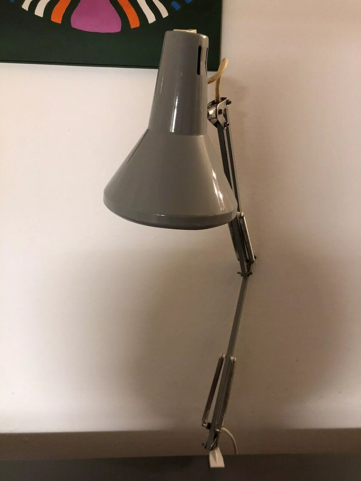 Lampada Snodabile Vintage Seminara Industriale Ministeriale Officina Grigio