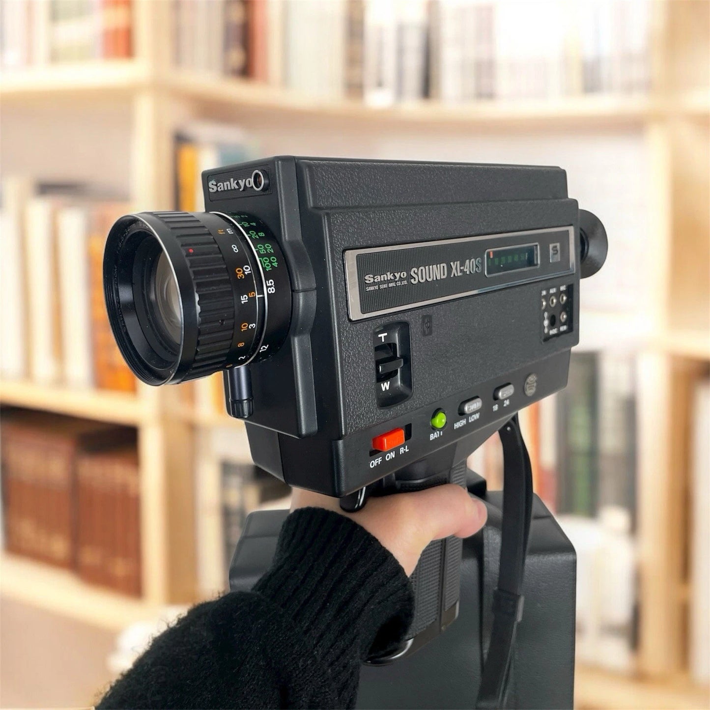 Cinepresa Sankyo Sound XL 40 S Giappone Vintage 1975 Nero Super 8 Sonora ASA