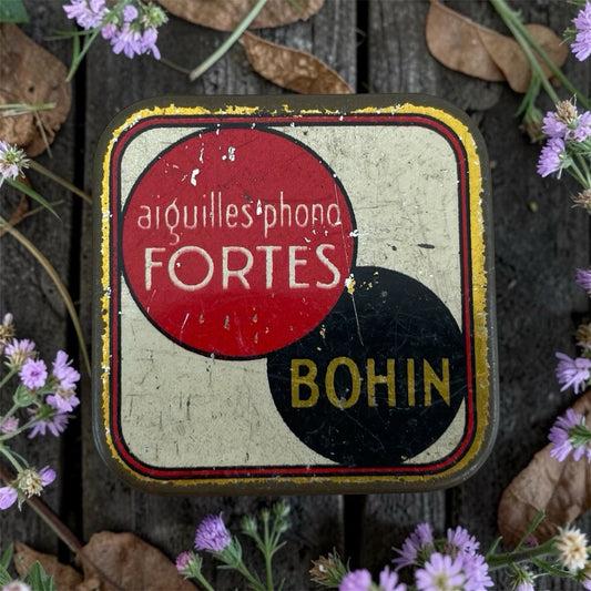 Antiche Puntine Per Grammofono Aiguilles Phono Fortes Bohin Scatolina Di Ricambi