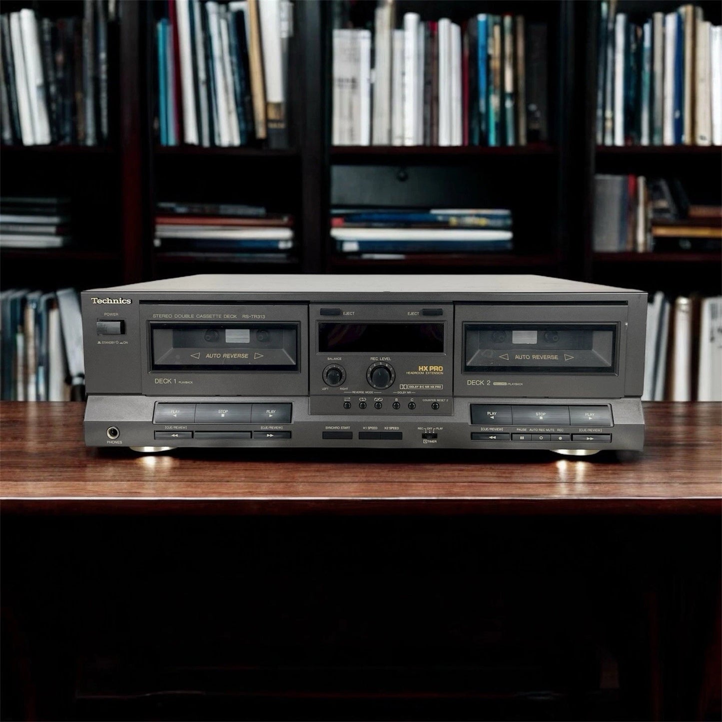 Piastra Cassette Technics RS- TR313 Grigio Lettore Deck 1 Deck 2 Anni 90