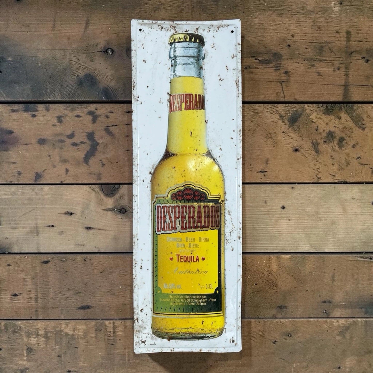 Insegna Di Metallo Da Muro Vintage Desperados Tequila Birra Cerveza