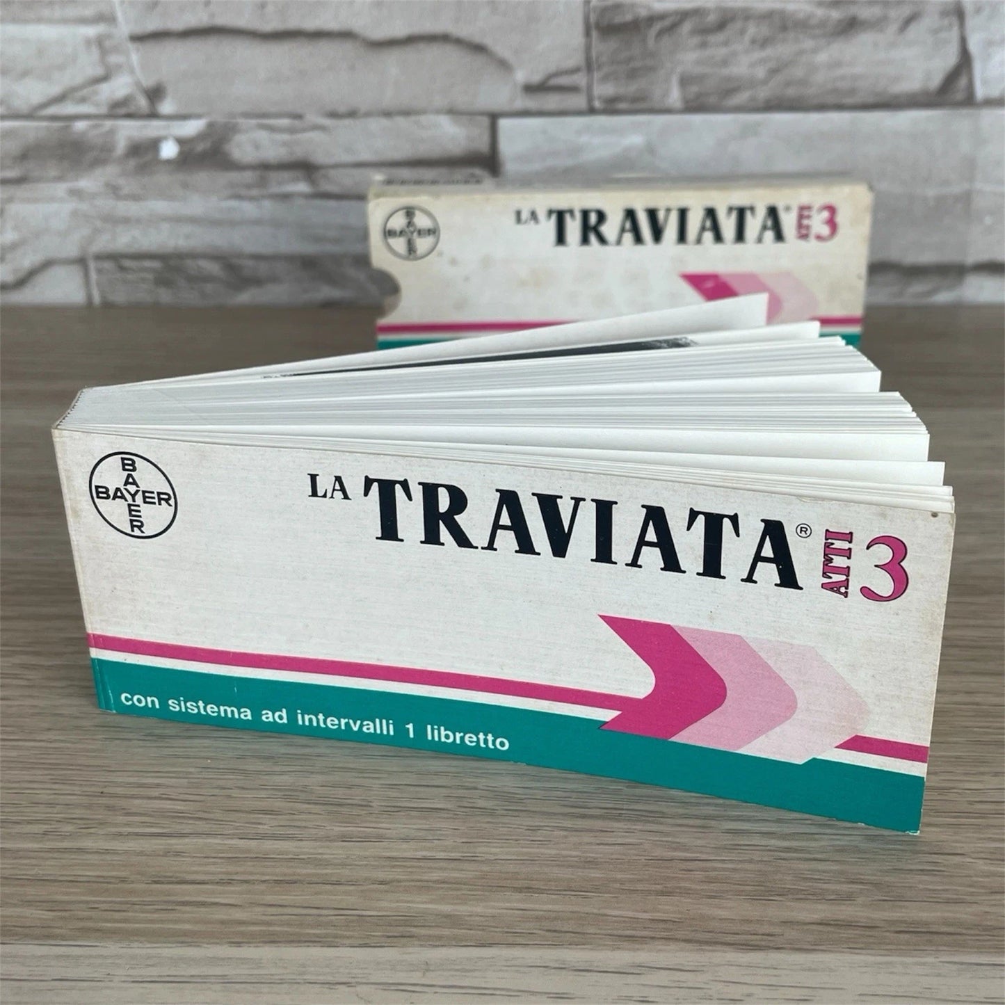 Libretto Promozionale Opera La Traviata 3 Atti Per Bayer Raro Vintage Epoca