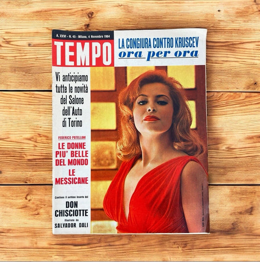 Rivista Tempo 4 Novembre 1964 N. 45 A.XXVI Mondadori Palazzi Editore Vintage