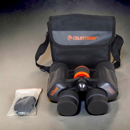 Binocolo Celestron UpClose G2 8x40 WA FOV 8.2° Nero Arancio Prismi Porro Custodia