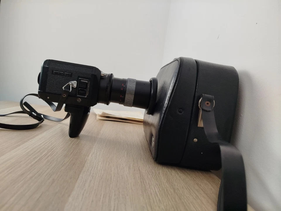 Cinepresa Super 8 Nalcom FTL Model 800 Vintage Con Custodia E Istruzioni Synchro