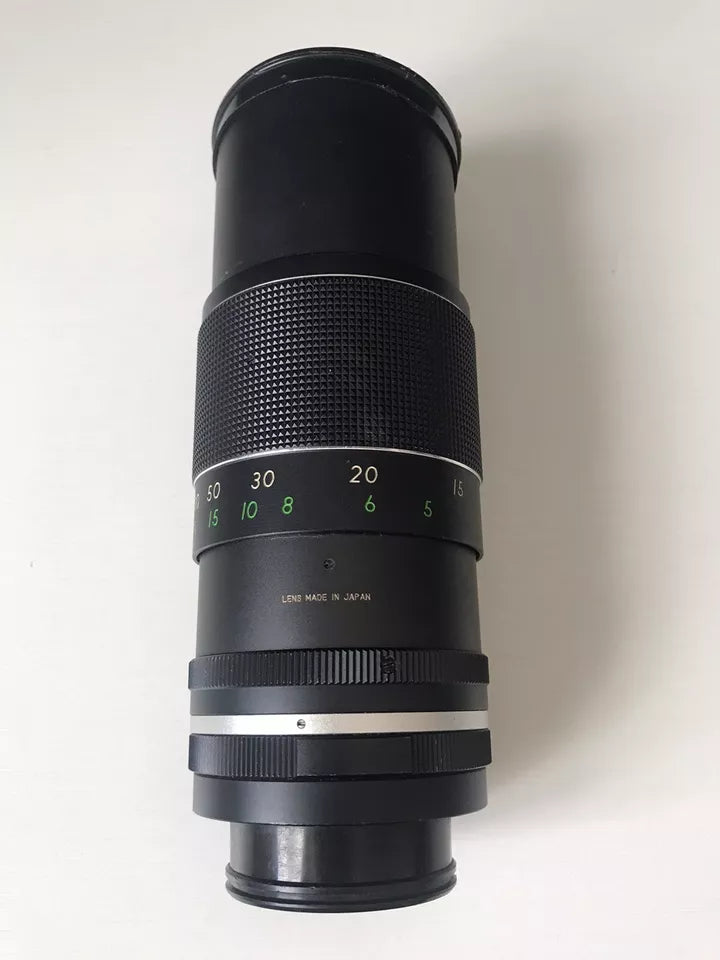 Obiettivo Auto Sankor Lens Made In Japan 200mm Compatibile Fotocamere Coperchio
