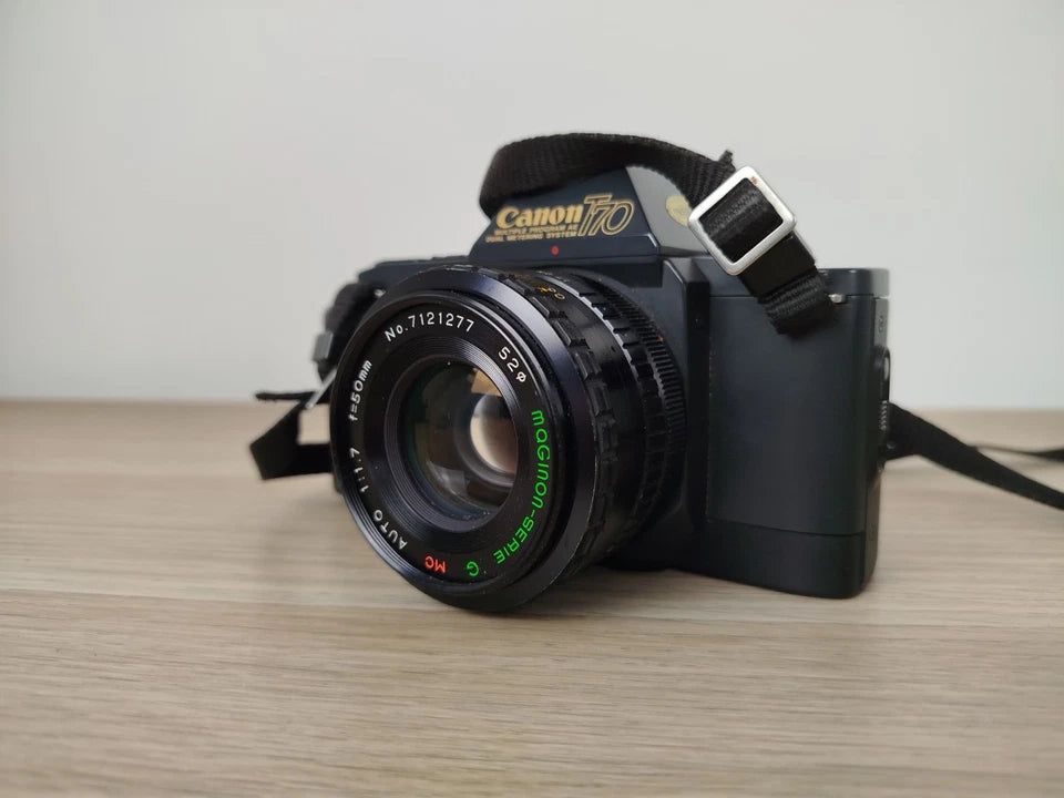 Fotocamera Analogica Canon T 70 35mm Relflex Con Obiettivo Maginon Serie G