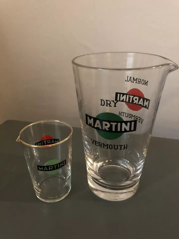 Martini Vermouth Coppia Dosatori Cocktail Vintage Mix Dry Normal Per Bicchieri