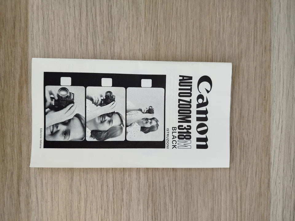 Cinepresa Super 8 Canon Auto Zoom 318M Scatola Istruzioni Custodia Vintage