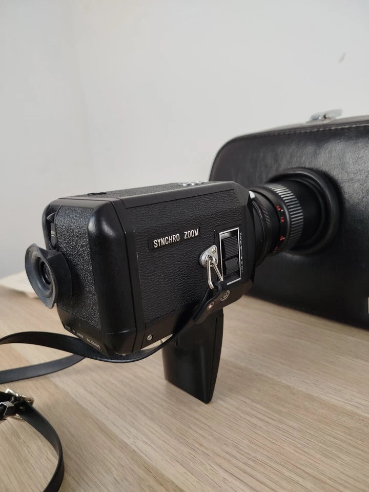 Cinepresa Super 8 Nalcom FTL Model 800 Vintage Con Custodia E Istruzioni Synchro