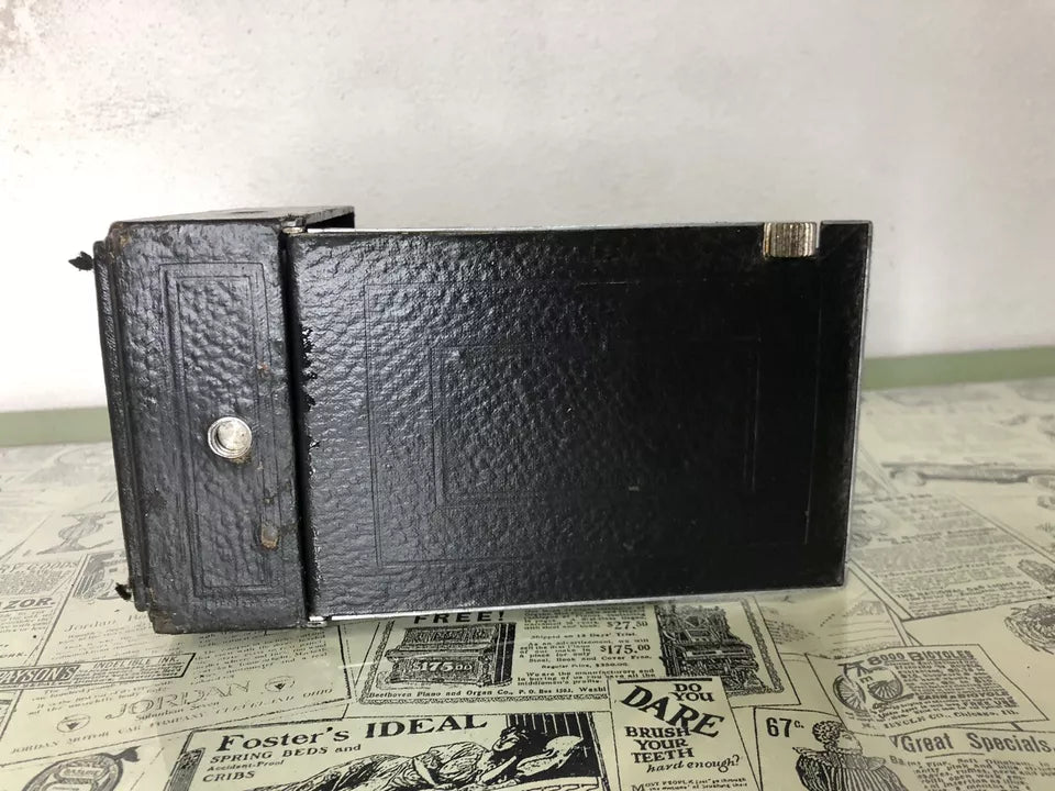 Antica Fotocamera a Soffietto Rom3 Con Obiettivo F13.5 Vintage Epoca 900’