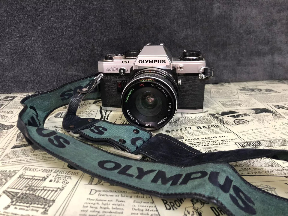 Fotocamera Analogica Reflex Olympus OM 10 35 MM Analogica Con Obiettivo Panagor