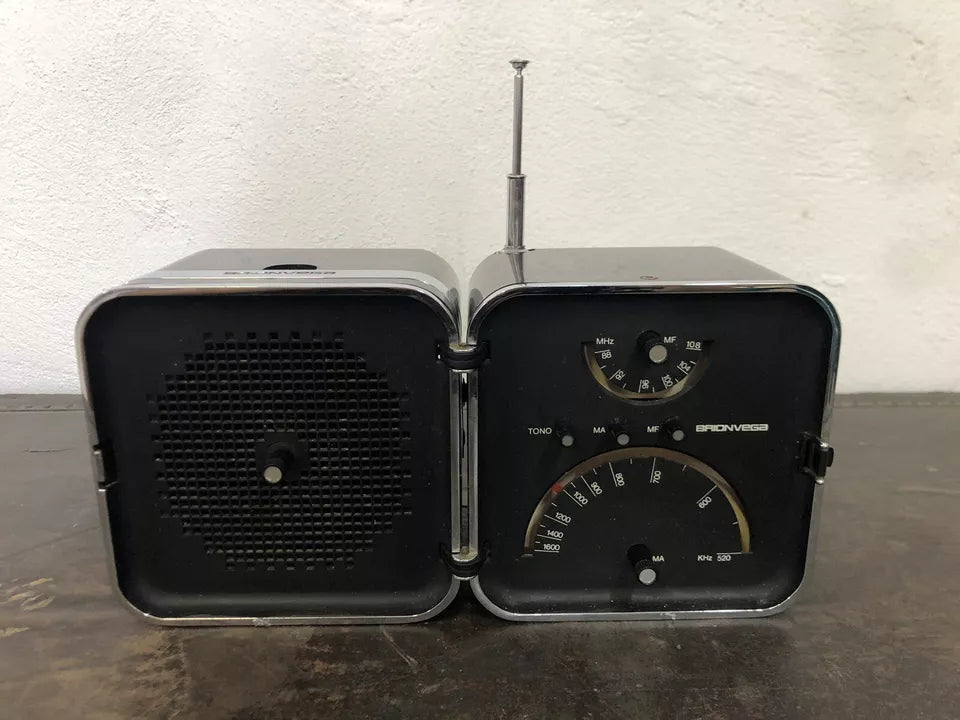 Radio Cubo Brionvega TS 502 Vintage Design Zanuso Sapper Colore Nero MoMa NYC