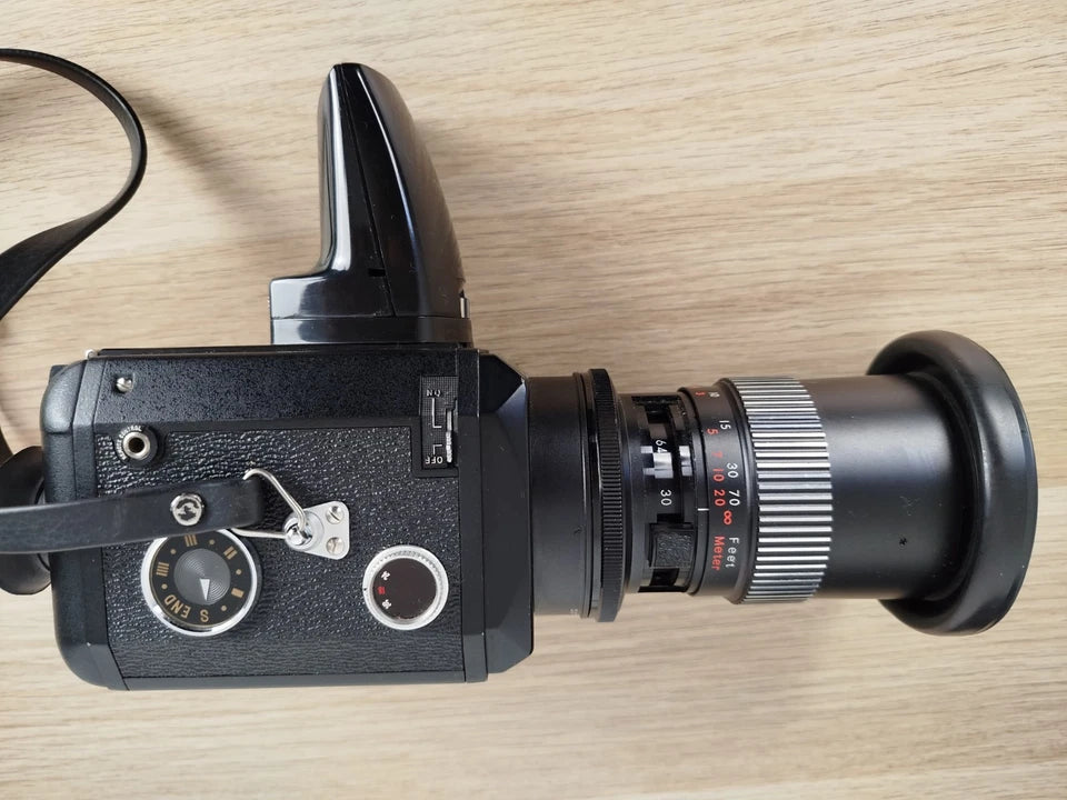 Cinepresa Super 8 Nalcom FTL Model 800 Vintage Con Custodia E Istruzioni Synchro