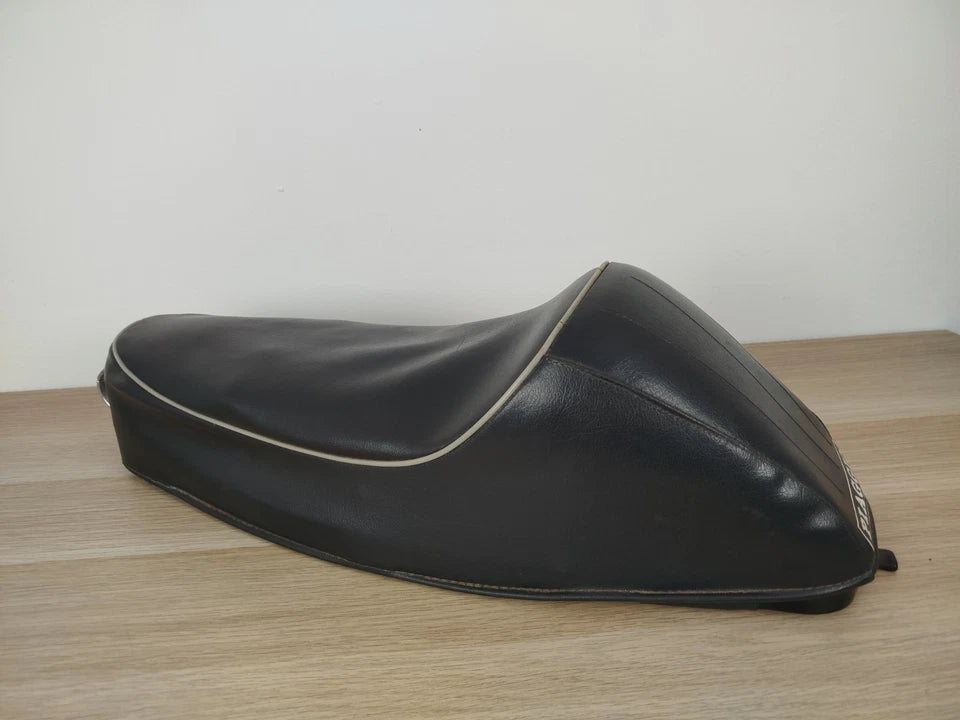 Sella Gobba Monoposto Piaggio Vespa 50 V5A SIP 121014 Vintage Epoca Pelle Nera