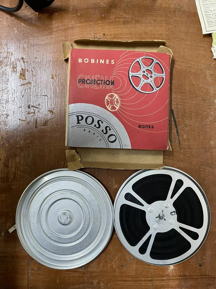 Antico Proiettore Bolex Paillard M8 Vintage Epoca Con Custodia Bobine Istruzioni