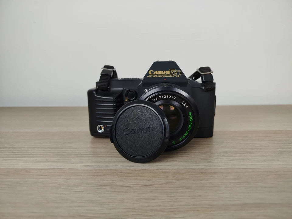 Fotocamera Analogica Canon T 70 35mm Relflex Con Obiettivo Maginon Serie G