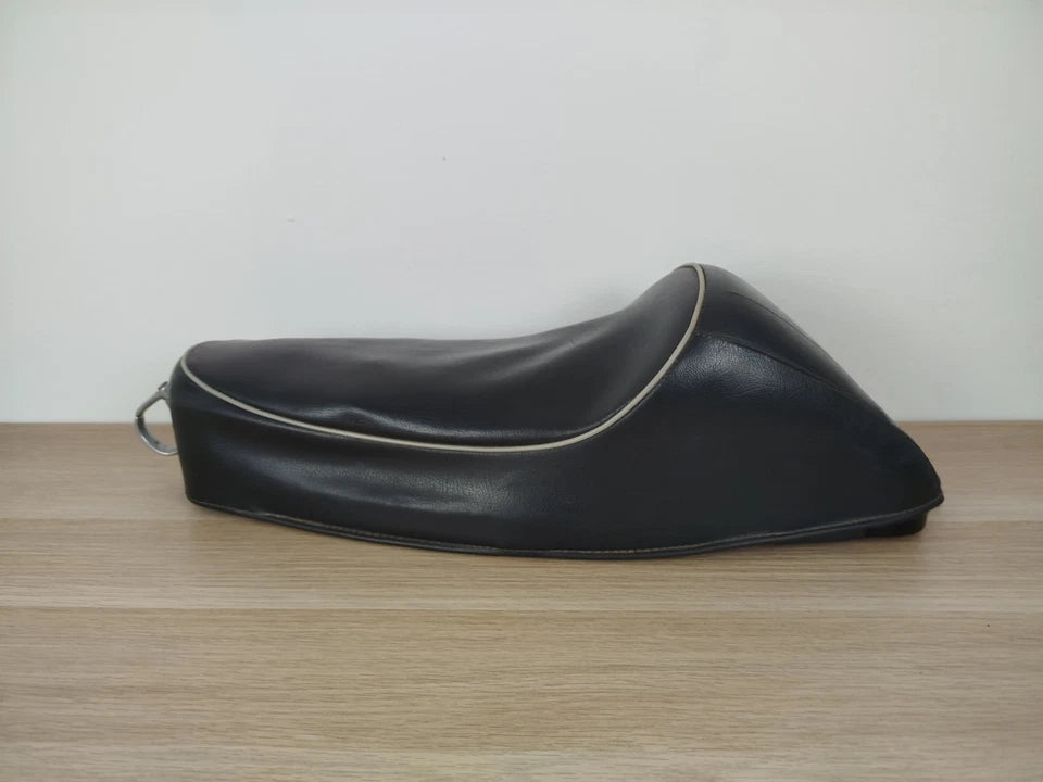 Sella Gobba Monoposto Piaggio Vespa 50 V5A SIP 121014 Vintage Epoca Pelle Nera