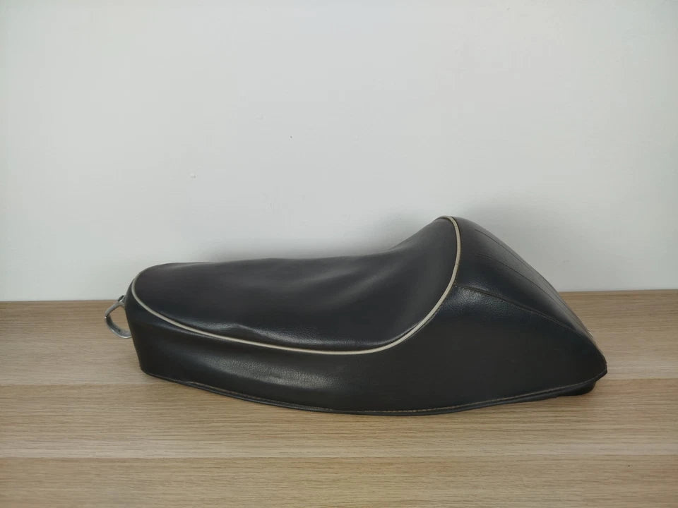 Sella Gobba Monoposto Piaggio Vespa 50 V5A SIP 121014 Vintage Epoca Pelle Nera