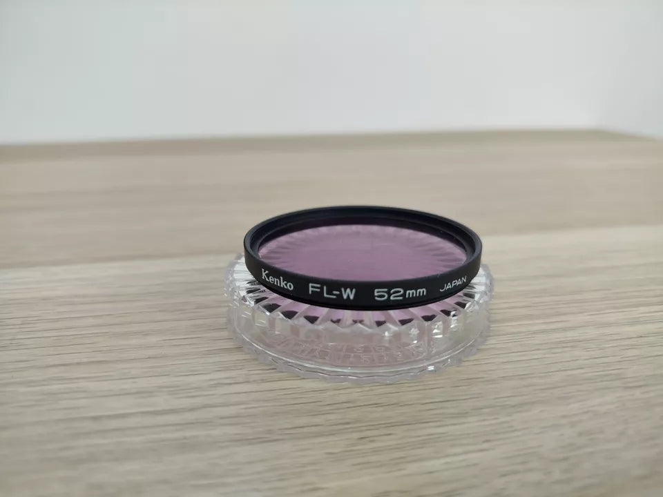 Filtro Fotografico Kenko FL-W 52mm Japan Viola Lilla Per Fotografia Analogica