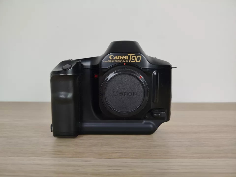 Fotocamera Analogica Canon T90 35mm SLR Nero Corpo Macchina E Manuale A Batterie