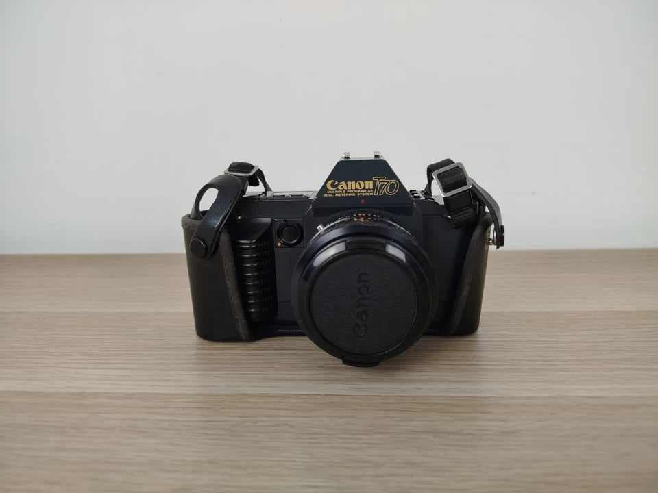 Fotocamera Analogica Canon T 70 35mm Relflex Con Obiettivo Maginon Serie G