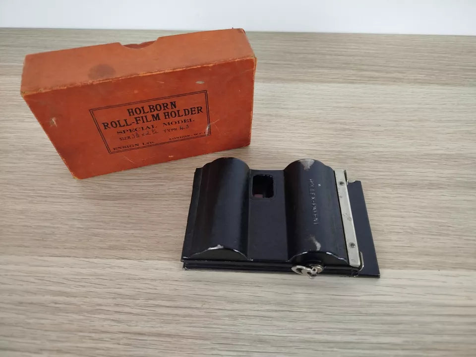 Ensign Ltd. Holborn Roll Film Holder Rollex Patent Sviluppo Pellicola Portapellicola