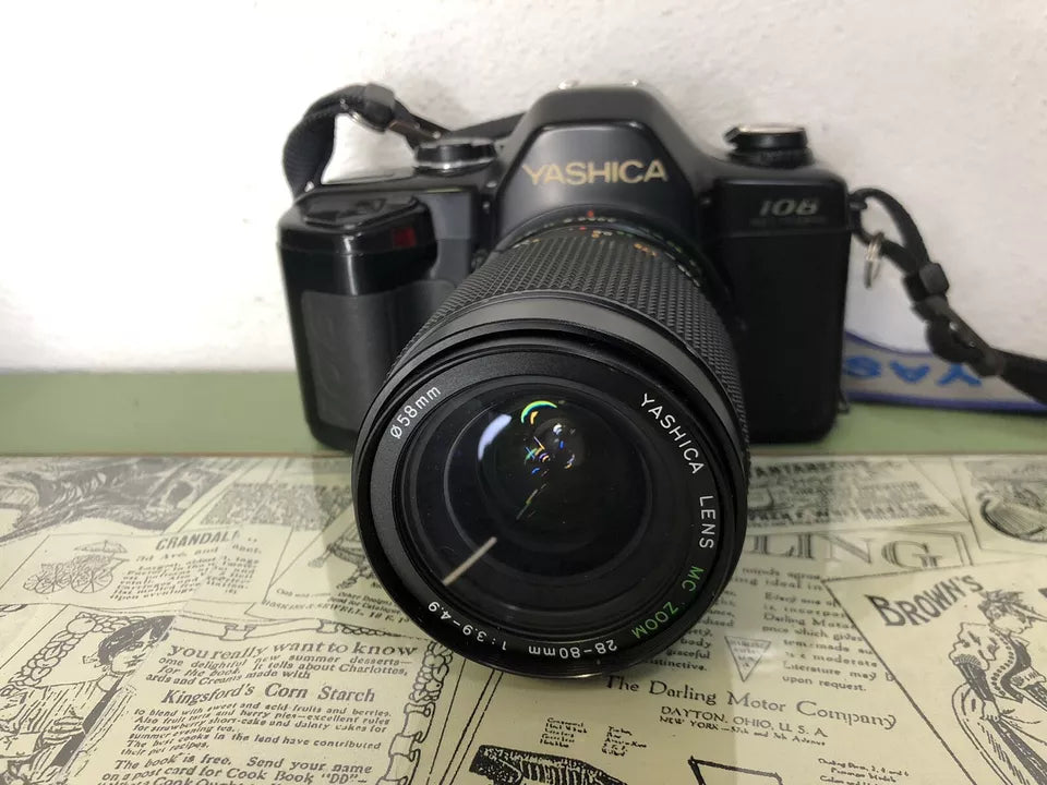 Fotocamera Analogica Reflex Yashica 108 Multi Program Kyocera Japan E Obiettivo
