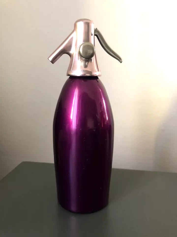 Sifone Per Seltz Autoseltz SACCAB Vintage Fucsia Rosa Design Sergio Asti Epoca