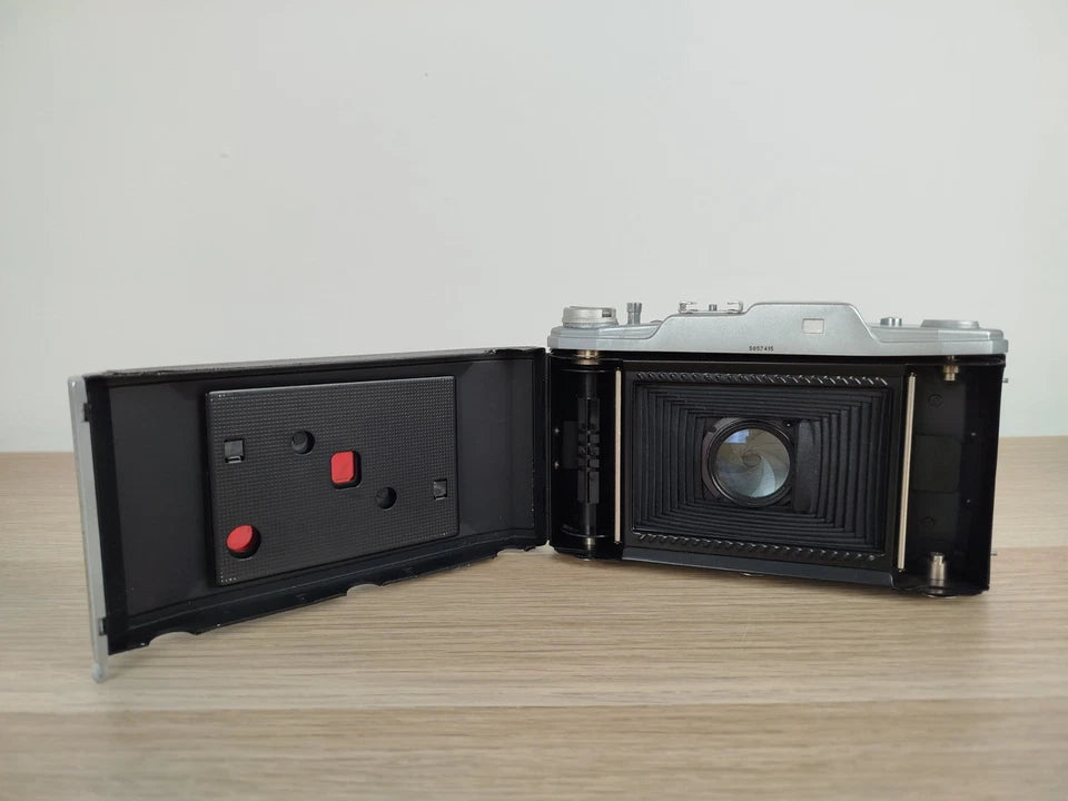 Fotocamera A Soffietto Carl Zeiss Ercona II Con Custodia Vintage Epoca Anni 50