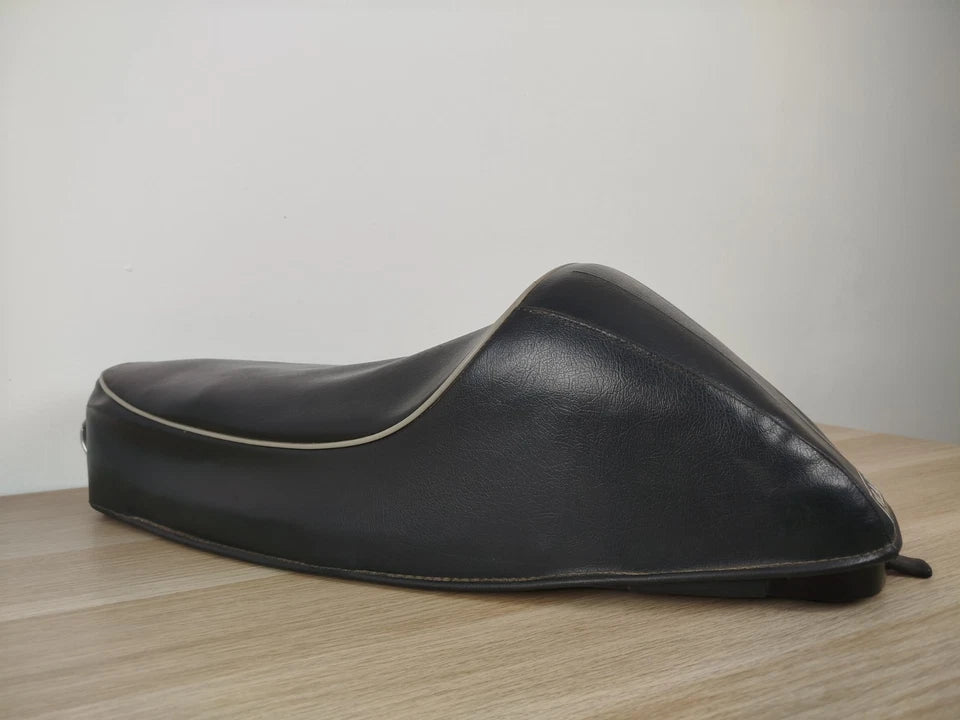 Sella Gobba Monoposto Piaggio Vespa 50 V5A SIP 121014 Vintage Epoca Pelle Nera
