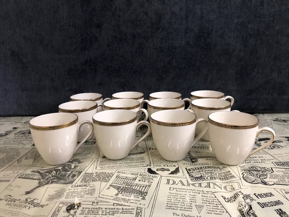 Servizio Set 24 Tazze The Caffè Seltmann Weiden Bavaria Isolde Vintage Tazzine e Piattini