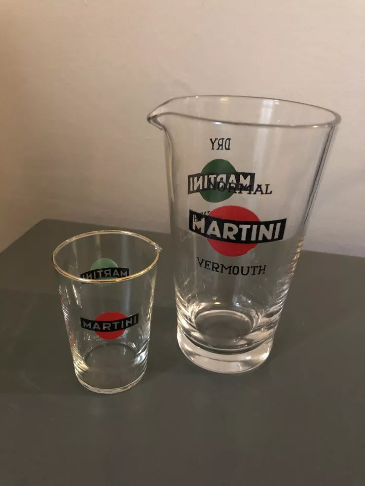 Martini Vermouth Coppia Dosatori Cocktail Vintage Mix Dry Normal Per Bicchieri