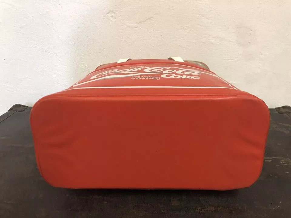 Borsa Frigo Coca Cola Trink Coke Vintage Epoca Anni 80 Rosso Da Collezione