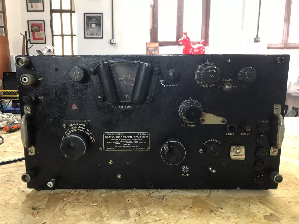Antica Radio Militare US Army BC 312 M Epoca Seconda Guerra Mondiale WW2 Raro